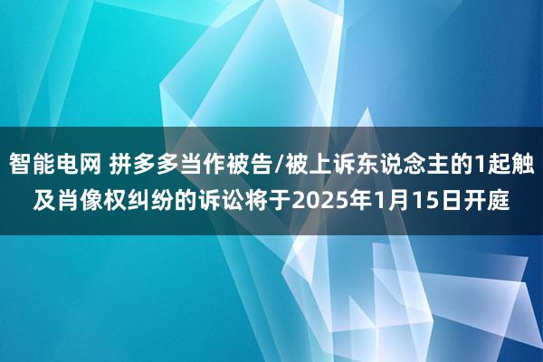 智能电网 拼多多当作被告/被上诉东说念主的1起触及肖像权纠纷