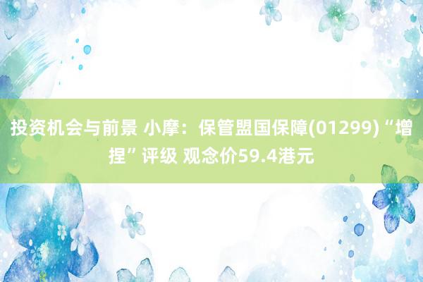 投资机会与前景 小摩：保管盟国保障(01299)“增捏”评级 观念价59.4港元