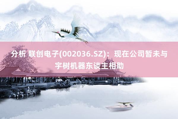 分析 联创电子(002036.SZ)：现在公司暂未与宇树机器东谈主相助