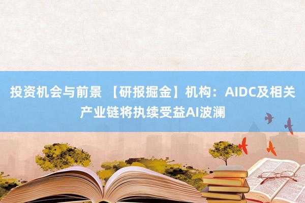 投资机会与前景 【研报掘金】机构：AIDC及相关产业链将执续